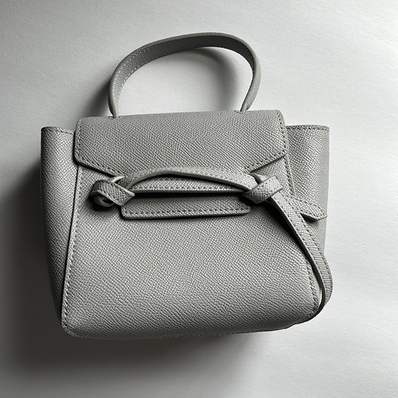 ChiaraChai grey mini purse. Never used. Still in bag and box. Smoke free home. - Picture 1 of 7